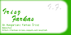 irisz farkas business card
