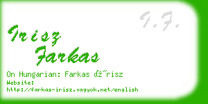 irisz farkas business card